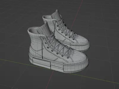 3d Converse all-star Shoes Free 3D model