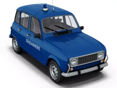 Renault 4 Gendarmerie  3D model