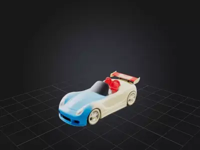 Toy Car Low-poly 3D model