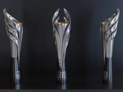 F1 Trophy - Mexican GP Trophy Low-poly 3D model