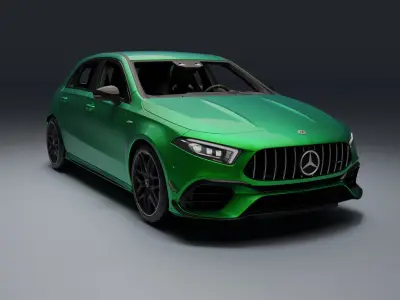 Mercedes-Benz AMG A45 S Low-poly 3D model