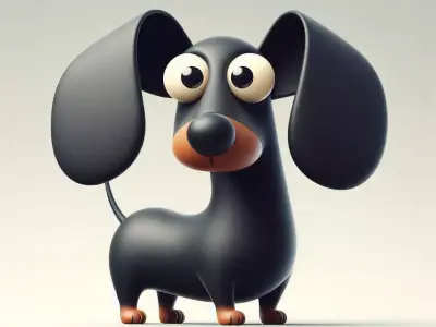 Sausage Wiener Dog toy 3D print model