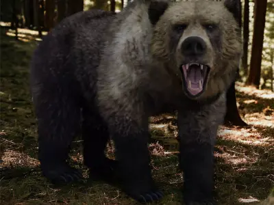 Grizzly Bear 3D model