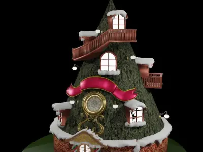 Christmas house 3D model