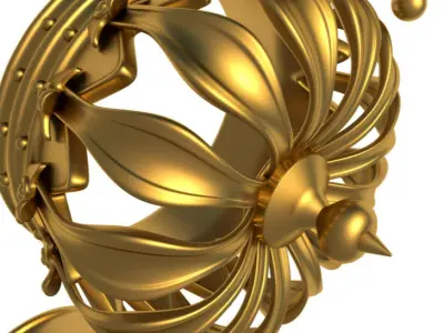 Gold Crown 3D model