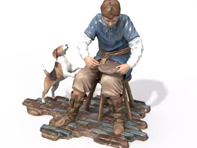 Statuette Craftsmen Free 3D model