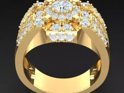 Luxury Men Rings Designs 4MR016 3D print model