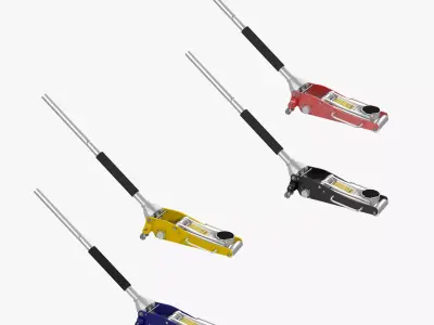 Car Jack Collection Floor 3D Model Pack