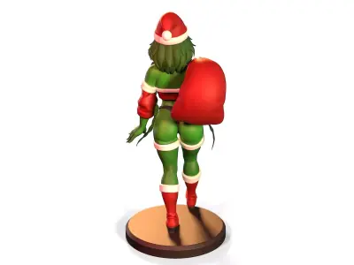 Grinch girl 3D print model
