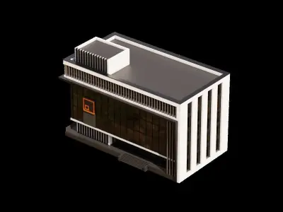 Modern Office Building 3D model