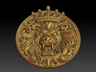 1 The Lion King CNC Relief Model 3D print model