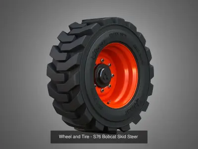 Industrial Wheels and Tires  4 in 1 3D Model Pack