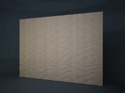 02 RIVESTIMENTO 3D WALL Low-poly 3D model
