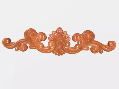 Furniture Pattern Rose - 003 Low-poly 3D model