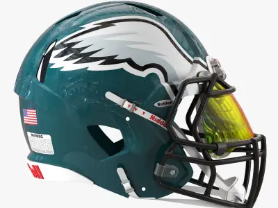 Riddell speed helmet philadelphia eagles 3D model