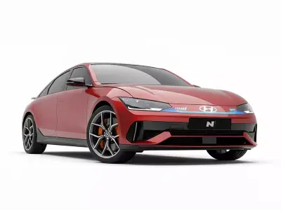 Hyundai IONIQ 6 N Inspired Low-poly 3D model