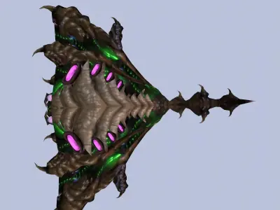 Spaceship BL Low-poly 3D model