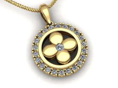 LV Woman Pendant 3D print model