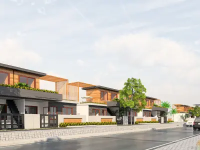 Colony Street House Elevation Architecture 3D model 3D model