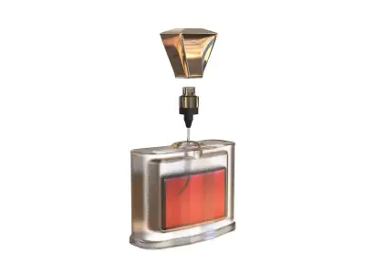 Elegant Perfume Bottle 3D Model Free 3D model