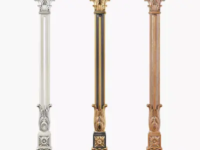 Classic pilaster 08 3D model