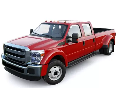 Pickup truck off road Low-poly 3D model