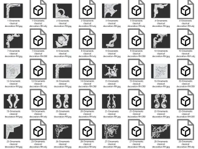 Ornaments classical decoration VOL 2-30 DESIGN 3D model