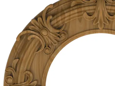 Carved picture frame STL 3D model 68