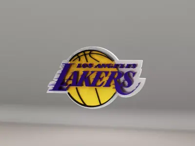 NBA Los Angeles Lakers Logo 3D model