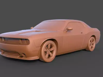 Dodge Challenger SRT8 3D print model