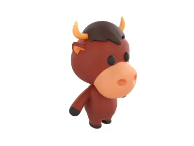 Character138 Rigged Bull 3D model