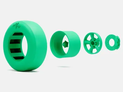 15x10 Torq Thrust D Wheel MT Drag Slick 3D print model