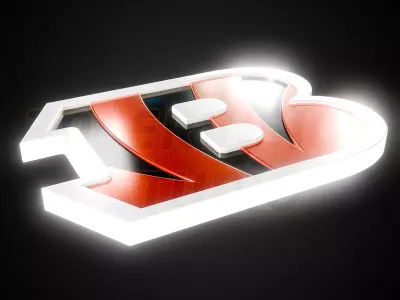 Cincinnati Bengals logo - Cinematic - 3D print 3D model