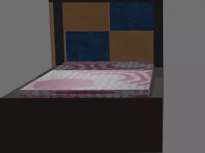 3D MODEL BED-MODERN BED Free 3D model