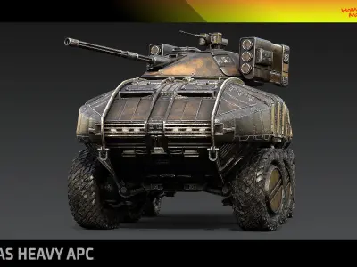 Atlas Heavy APC Low-poly 3D model