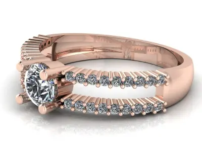   Diamond Ring Jewelry 3D print model