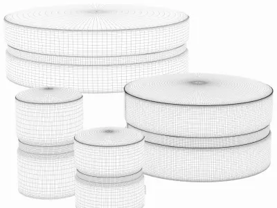 pouf Edson by Laskasas 3D model