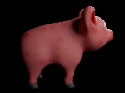 Pig Model animated 3D model