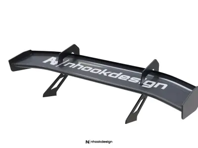 Audi R8 LMS Evo 2 Rear Wing 3D model