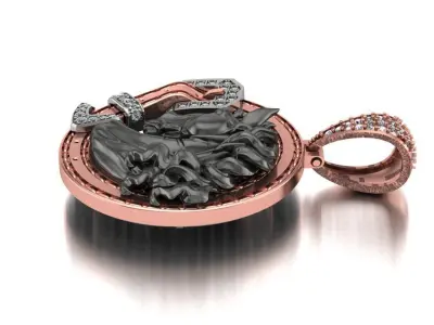 Horse pendant-Dije caballo-26gr aprox 3D print model