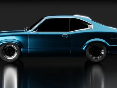 Mazda Rx3 Car Model 3D model