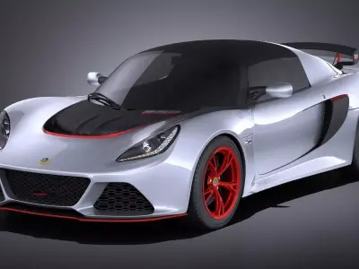 Lotus Exige 360 Cup 2017 VRAY 3D model