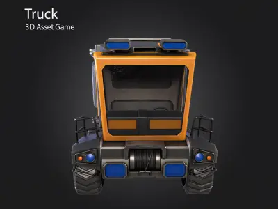 Truck Low-poly 3D model