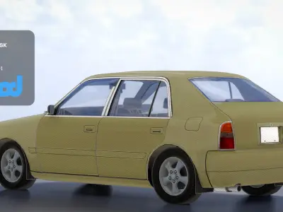 Vintage car 3D model by aaanimod