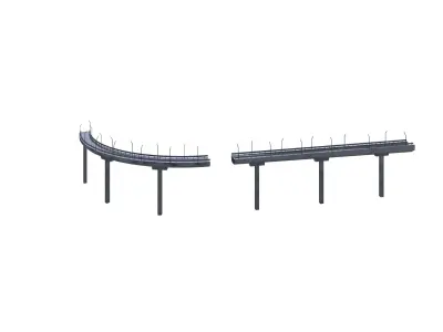 bridge road Free 3D model