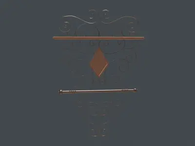 Shelf Ornate 3D model