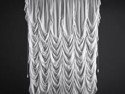 Tulle french style 3D model