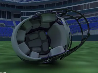 Minnesota Vikings American Football Helmet 3D model