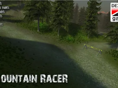 Mountain Racer Low-poly 3D model