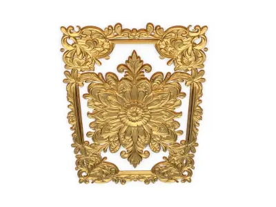 classical door decor 13  3D model